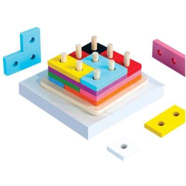Imagem de Brinquedo Educativo Encaixe Divertido Tetris Toymix