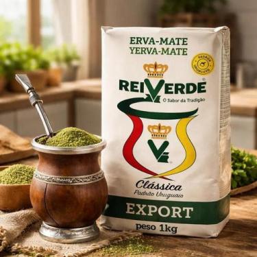 Imagem de Erva Mate Rei verde Export Padrão Uruguaio Clássica 1kg