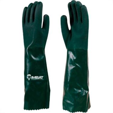 Imagem de Luva Pvc C/Forro Imbat Verde 46Cm