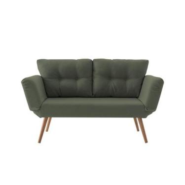 Imagem de Sofa Cama 142,0cm 85,0cm X 70,0cm Adele T1074 Verde - Daf Mobiliário