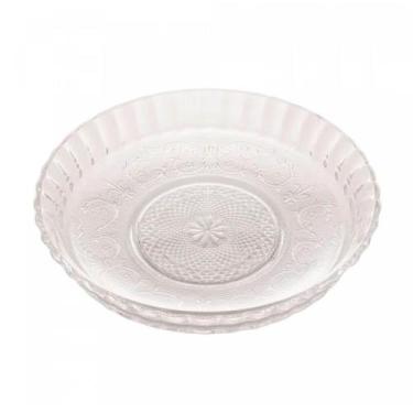 Imagem de Prato para Bolo Lyor Angel 30x6cm Vidro Travessa Alta Redonda para Ser