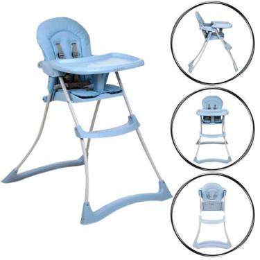 Imagem de Cadeira De Alimentação Cadeirinha Bebê Bon Apetit Burigotto Azul