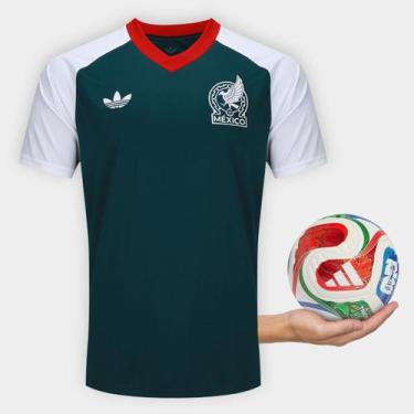 Imagem de Kit Camisa Seleção México Away 2026 Originals +Mini Bola Trionda Adida