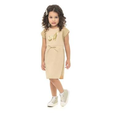 Imagem de Vestido Infantil M/C Angero Confort 27615, 4, Creme