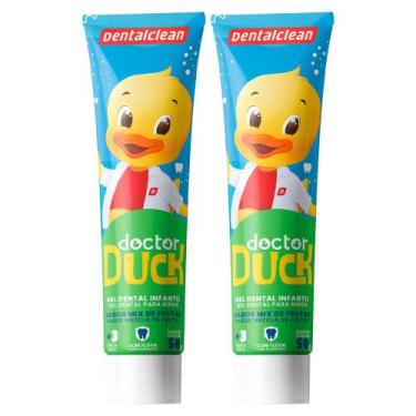 Imagem de Kit 2 Pasta de Dente Infantil Com Flúor 50g Doctor Duck Tutti Frutti C