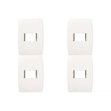Imagem de Kit C/4 - Placa Soprano Ilus 4X2 (1 Modulo Horizontal) 5T.