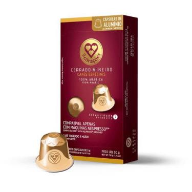Imagem de Cápsula de Café Compatíveis Nespresso Cerrado Mineiro 3 Corações