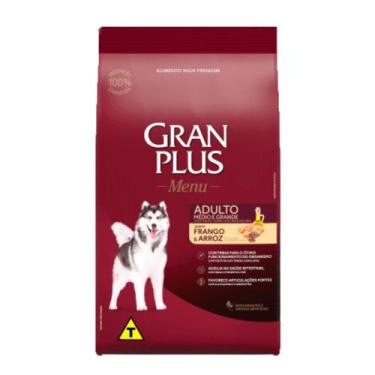 Imagem de Ração GranPlus Menu para Cães Adultos de Raças Médias a Grandes Sabor 