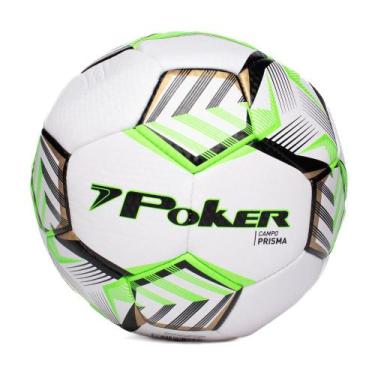 Imagem de Bola Poker Futebol Training Prisma PVC Soft Branco/Verde, Branco, Verd