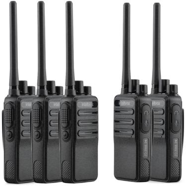 Imagem de Kit 5x Rádio Comunicador Intelbras RC3002 G2 Walkie Talkie HT com 16 Canais Banda FRS Bivolt e Base Carregadora