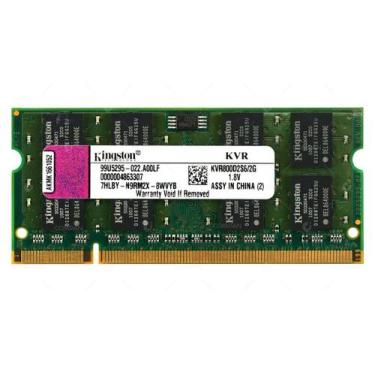 Imagem de Memória RAM para Notebook DDR2 2GB 800MHz Kingston KVR800D2S6 2G