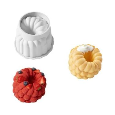 Imagem de Formas De Silicone 3D De Framboesa Para Bolo Mousse, Pudim De Frutas, 
