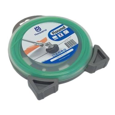 Imagem de Fio Nylon 1,6 Redondo Verde Rolo 15m Husqvarna Original