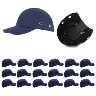 Imagem de Bone com Capacete EPI Kit 18 Uni Obra Seguranca Casquete Reparo Protec