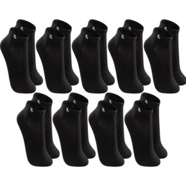 Imagem de Meia Lupo Sport Cano Curto 3225 C/9, Preto, 33-36