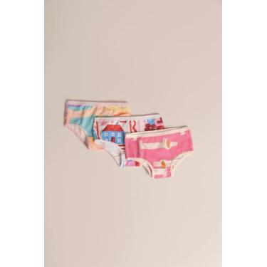 Imagem de Kit Calcinha Infantil Estampada Sortida - Bugbee -, 4 Anos