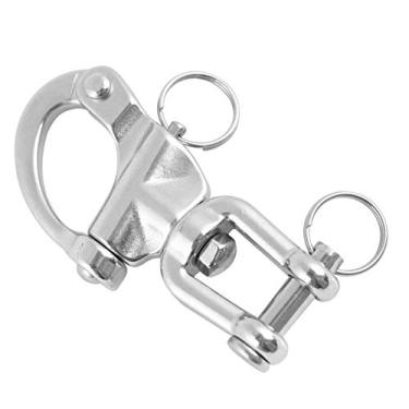 Imagem de Manilha de pressão giratória resistente, manilhas de aço inoxidável anticorrosão, para mergulho em iates marítimos(16 * 87mm)