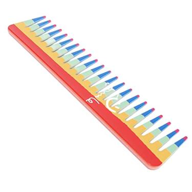 Imagem de Pente modelador de cabelo, pentes coloridos para corte de cabelo no couro cabeludo Massageando Confortável fixação para cabelos cacheados lisos para barbeiros(CB601)