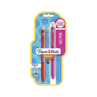 Imagem de Paper Mate Canetas de gel InkJoy, ponta média, cores sortidas, 3 unidades