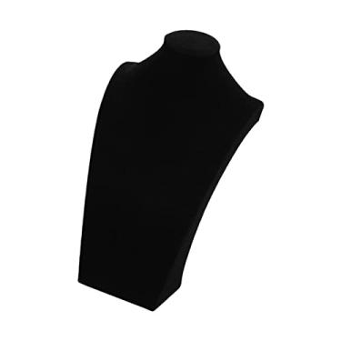 Imagem de de Jóias Busto Suporte de Busto Elegante Organizador Pingente Corrente de Jóias Busto Suporte Expositor para Showroom Fair Dresser, 20 cm Preto