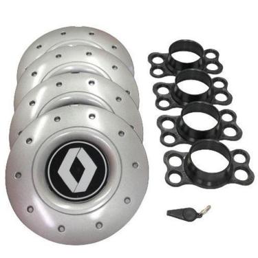 Imagem de Calotas Miollo Renault Logan Aro 15 2014/2019 Amarok Prata