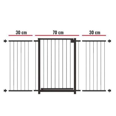 Imagem de Portão Multigrade-Divisor Ambiente 70Cm A 130Cm Preto-Nf1301