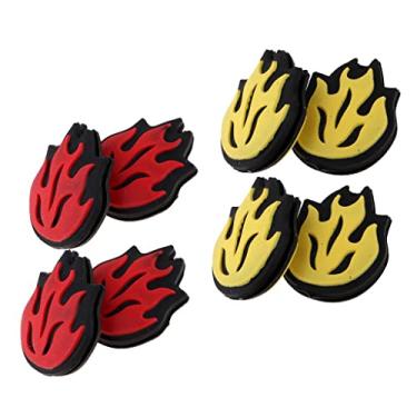 Imagem de SM SunniMix 8 peças de tênis amortecedor amortecedor de vibração amortecedor de choque absorção de choque presente esportivo