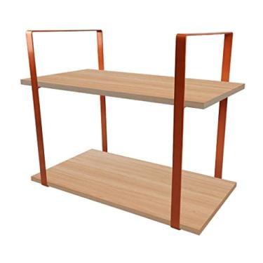 Imagem de Prateleira Vita Design Industrial Estante 60x30cm Cobre e Jade