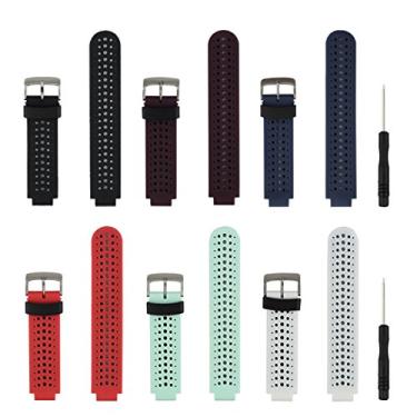 Imagem de Pulseira acessória de relógio de pulso inteligente de substituição para Garmin Forerunner 220/230/235/620/630/735XT/235Lite tamanho livre 13.0 cm-21.5 cm