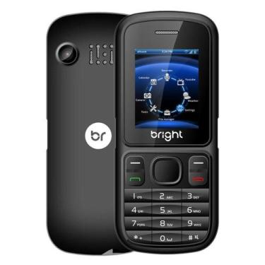 Imagem de Celular Bright Barra Desbloq. Preto, Dual Chip, Câmera, Bluetooth, Rád