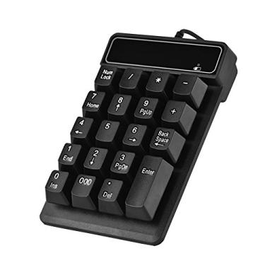 Imagem de Teclado numérico com fio, teclado numérico USB com fio à prova d'água com teclado numérico com 19 teclas para Windows XP/7/8/10/para Vista, Speicial 000 teclas adicionadas