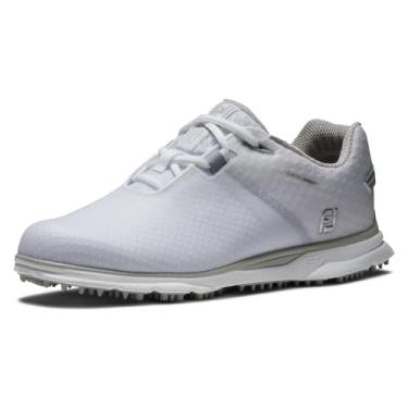Imagem de FootJoy Sapato de golfe feminino Pro|sl Sport, Branco/cinza claro, 8.5 Wide