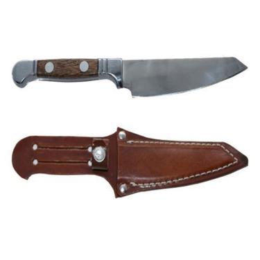 Imagem de Faca + Bainha Couro Bianchi Cozinha Churrasco Churrasqueiro