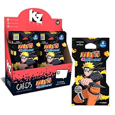Imagem de Cards Colecionáveis do Naruto Infantil para Colecionar ou Duelar Compatível com Jogo Rank Ninja Elka Caixa Fechada com 240 e Expositor