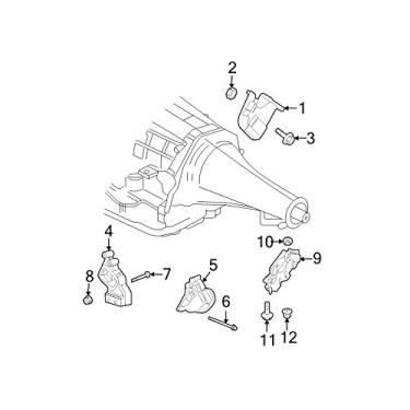 Imagem de Mopar 0610 4717AA, porca de barra estabilizadora de suspensão