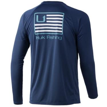 Imagem de HUK Camisa de manga comprida Pursuit | Camisa de pesca com proteção solar
