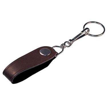 Imagem de Hillman 703178 Gancho de cinto de couro com encaixe, pacote com 5, marrom