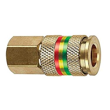 Imagem de Tru-Flate 13-515 1/4" I/M/T/A x 1/4" FNPT Acoplador combo de latão