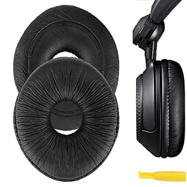 Imagem de Geekria Almofadas auriculares de substituição QuickFit para fones de ouvido Panasonic Technics RP-DJ1200, RP-DJ1205, RP-DJ1210, peças de reparo (preto)