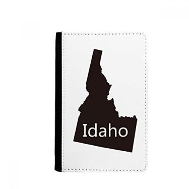 Imagem de Idaho Mapa dos Estados Unidos da América Porta Passaporte Notecase Burse Carteira Capa Cartão Bolsa, Multicolor