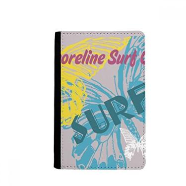 Imagem de Carteira Summer Shoreline Surf Butterfly Passport Holder Notecase Burse Carteira Capa Cartão, Multicolor