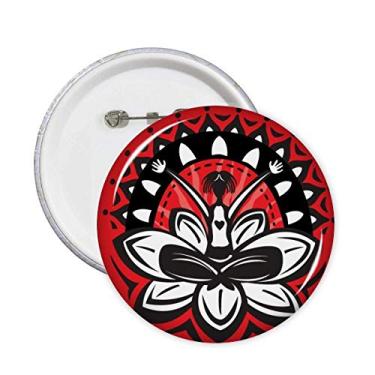 Imagem de Broche mexicano de lótus para celebrar o México, broches, emblema, acessórios, decoração 5 peças