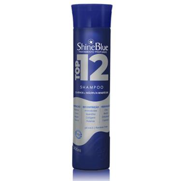 Imagem de Shampoo Top12 Ativos Multiplos Beneficios Shine 300ml - Shine Blue