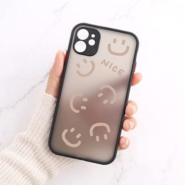 Imagem de Capa de telefone com rosto sorridente para iPhone 13 11 12 Pro Max Xr X Xs Max 12 Mini 7 8 6s Plus SE 2020 Proteção de lente de câmera capa rígida para PC, KD30, para iPhone XR