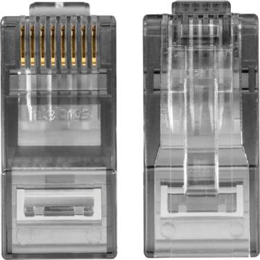 Imagem de Conector para cabo de rede Intelbras RJ45 Cat6 20un Preto