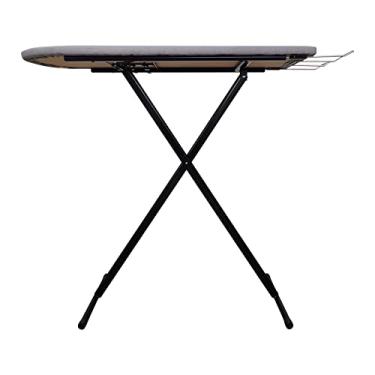 Imagem de Tabua Passar Roupa Preta + Porta Ferro Metais Massuia