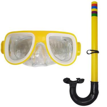 Imagem de Kit Mergulho Óculos Mascara Mergulho Com Snorkel Infantil - Well