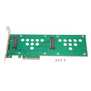 Imagem de Adaptador U.2 PCIe NVMe, U.2 PCIe SSD Riser Card, U.2 para PCIe 3.0 4.0 X8 X16 SSD Adapter Card 40Gbps Dual Drive para Intel SSD D7 P5510 Series, D7 P5500 Series