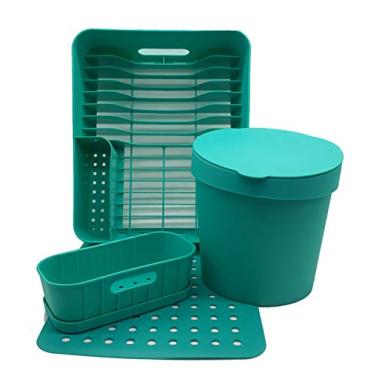 Imagem de Kit Cozinha (escorredor + Organizador + Lixeira + Grade)