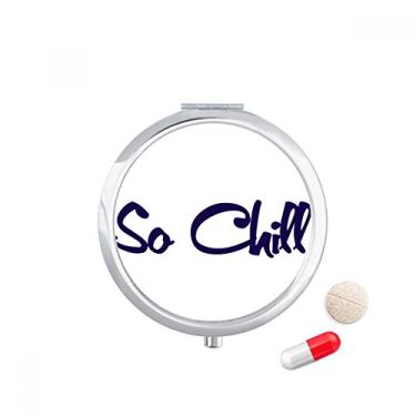 Imagem de Caixa de comprimidos estilosa So Chill So Cool com bolso para armazenamento de remédios